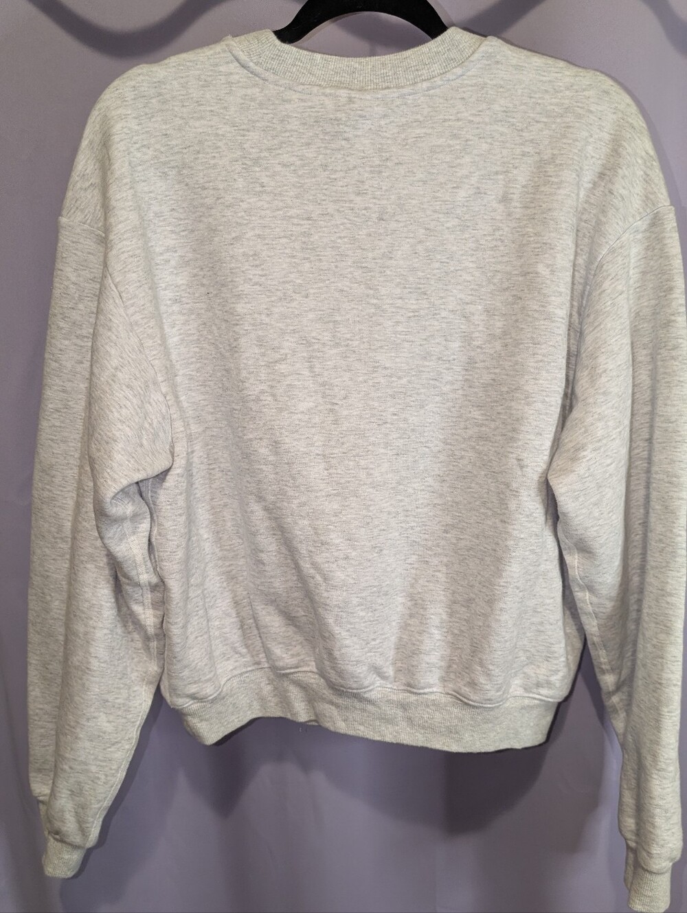 SKIMS Classic Women's Light Gray Crewneck Sweater - Picture 6 of 8